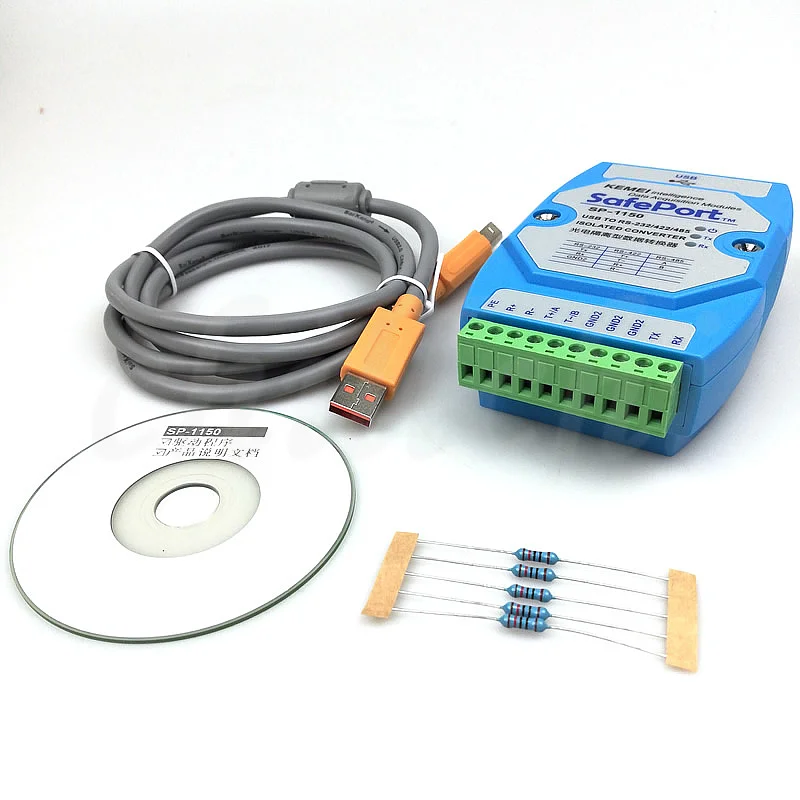 

USB to 485 RS485/422/232 converter photoelectric isolation FT232 lightning protection