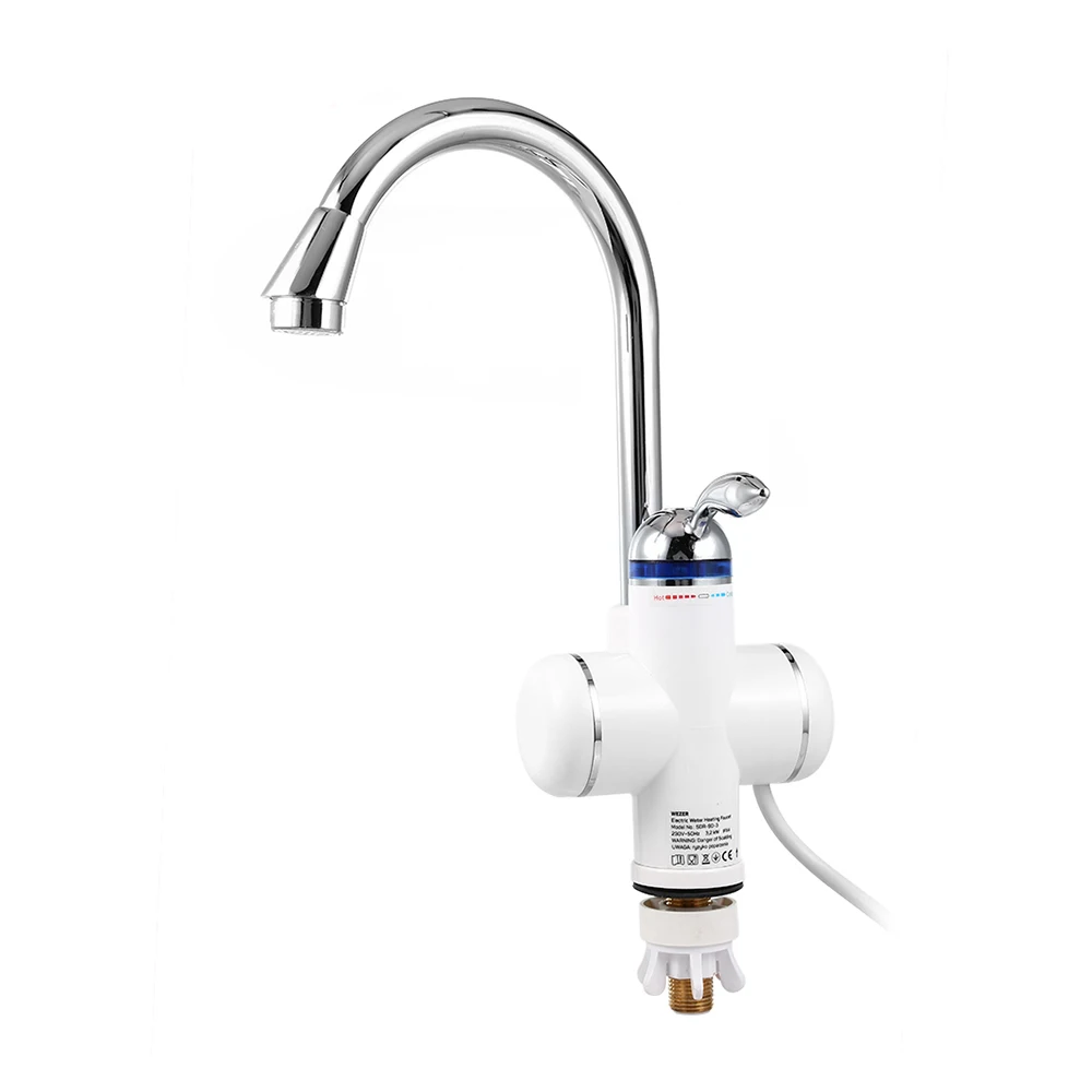 SDR - 9D 3000W Tankless Under Inflow Electric Water Heater Faucet with LED Digital Display for Kitchen Bathroom | Бытовая техника
