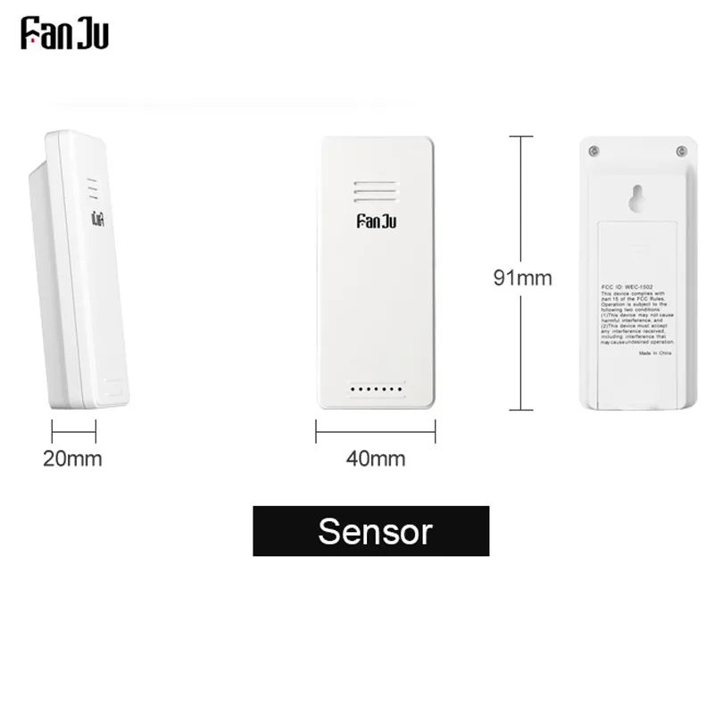FanJu FJ3364 Цифровой Будильник Метеостанция беспроводной датчик гигрометр термометр