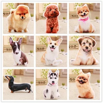 

3 big dog form decorative pillow quilts pillows for domestic home decor cartoon toy sleeping pillow baby plush toys