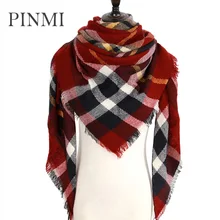 Za Winter Plaid Scarf Women 2017 Soft Warm Cashmere Scarves Wraps Lady Blanket Pashmina Scarf Luxury Brand Fashion Wool Shawls