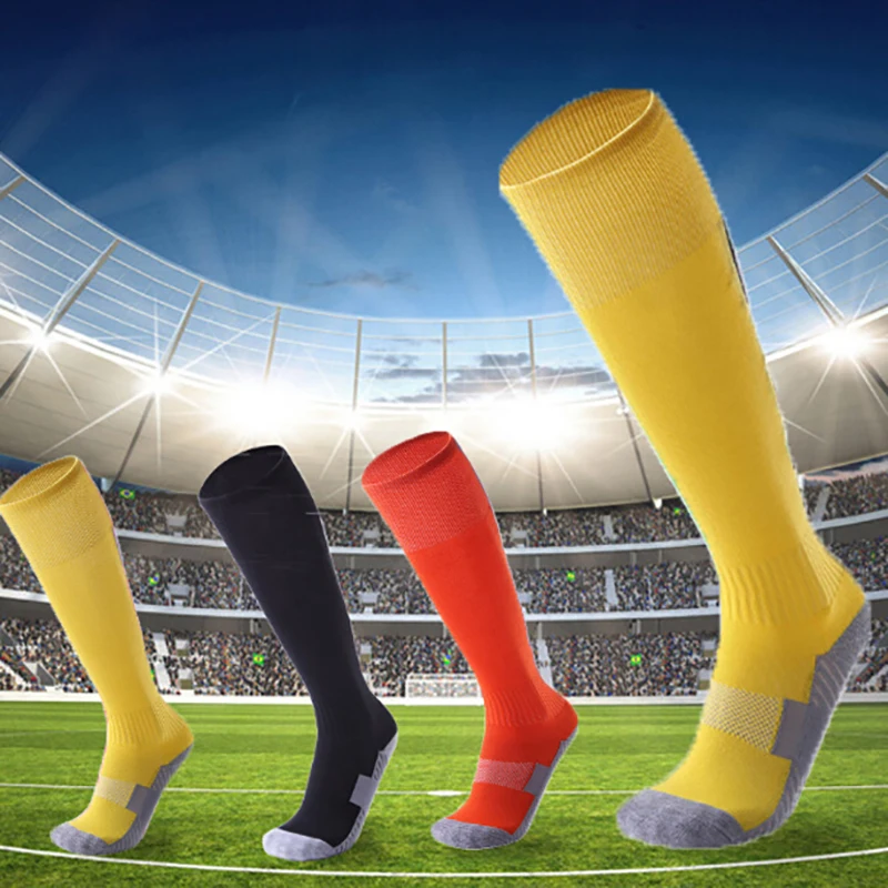 

Women Men Sport Socks Male Kids Cotton Polyester Stocking Sports Football Soccer Sock Anti Slip
