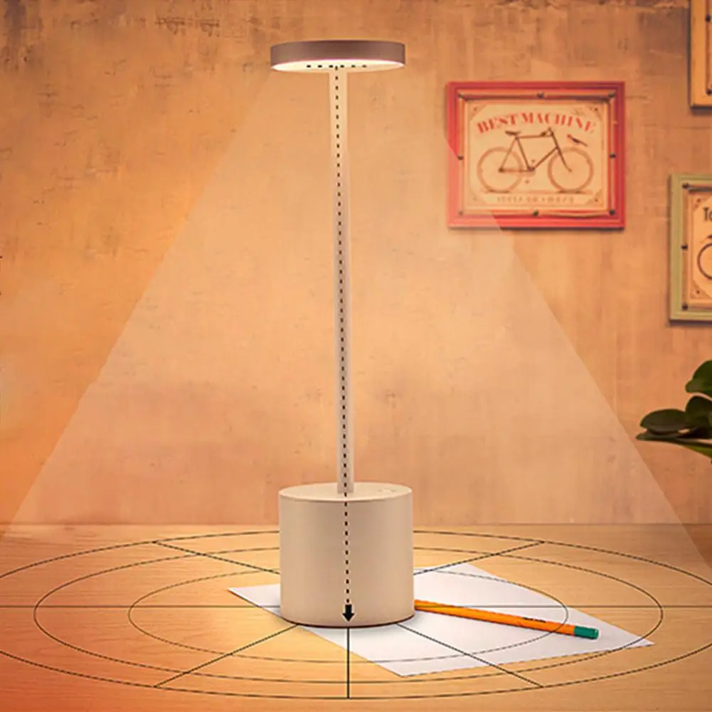 

MeterMall LED USB Rechargeable Table Light Stylish Night Light with 2-mode Eye-Protect Lamp Gift