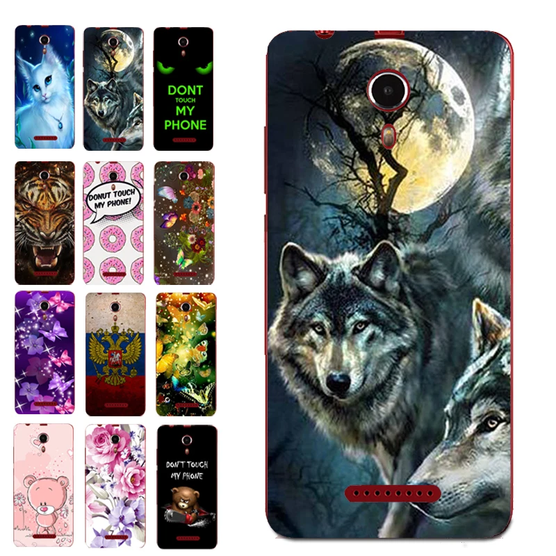 

For BQ 5522 Wolf Cartoon Animal Print Case Cover for BQ-5522 NEXT Soft Shell Housing Bag