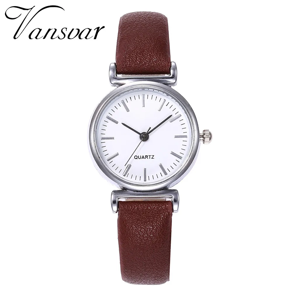 

Vansvar Hot Simple Luxury Style Ladies Wrist Watch Leather Watch Women Quartz black relogio Montre Bracelet Horloges Vrouwen #A