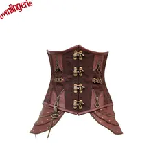Waist Corsets cincher brocaded girdle Shapewear slimming body shaper retro steampunk fitness corset sheath shoes lace up back