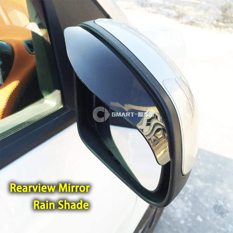 

Smart 2pcs Flexible PVC Car Accessories Rearview Mirror Rain Shade Eyebrow Visor Shade Shield Water Guard FOR Car supplies