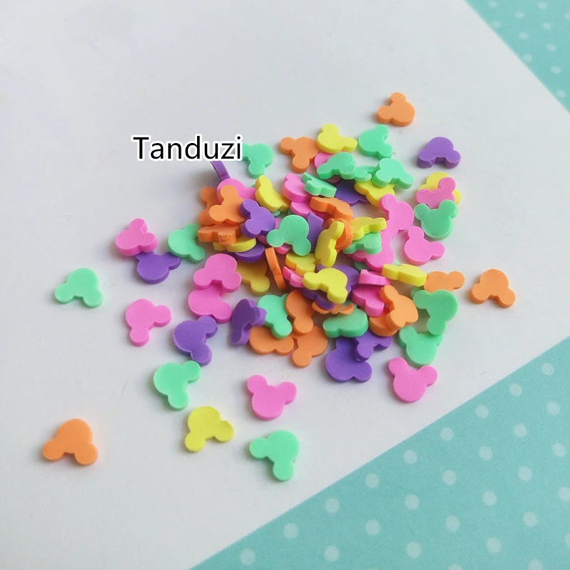 Tanduzi 100 г Милая разноцветная мышь Полимерная глина разбрызгивает конфеты деко