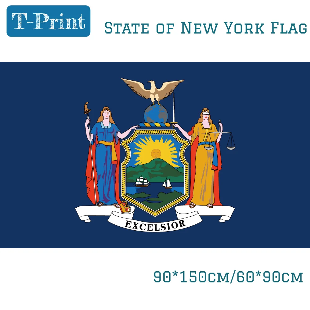 

3x5 FT USA State of New York Flag 90*150cm 60*90cm 100% Polyester Banners