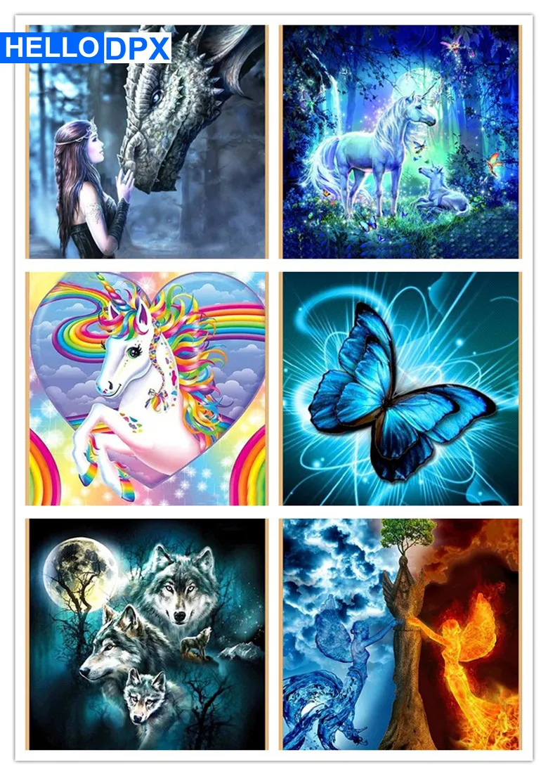 

HelloDpx Diamond Painting DIY Full Drilling Embroidery Sale Cartoon Rhinestones Pictures Diamond Mosaic Animal Pastoral