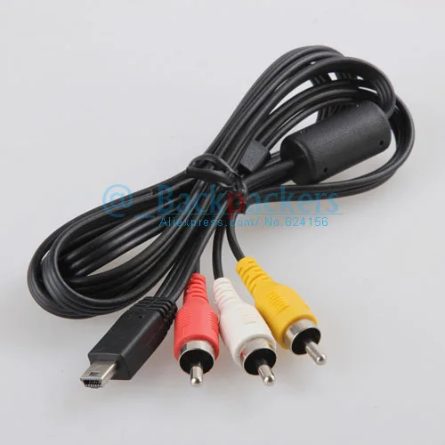 10pcs Mini USB 5Pin to 3 RCA AV(Audio Video) Adapter Cable 550D 600D
