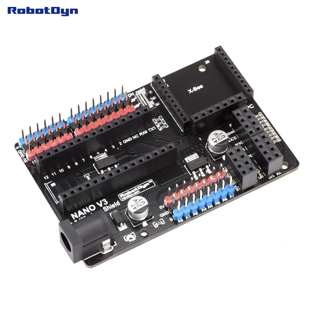 Нано V3.0 I/O и беспроводной щит для Arduino Nano V3 pinout. (В сборе)|shield for arduino|shield nanoshield v3 |