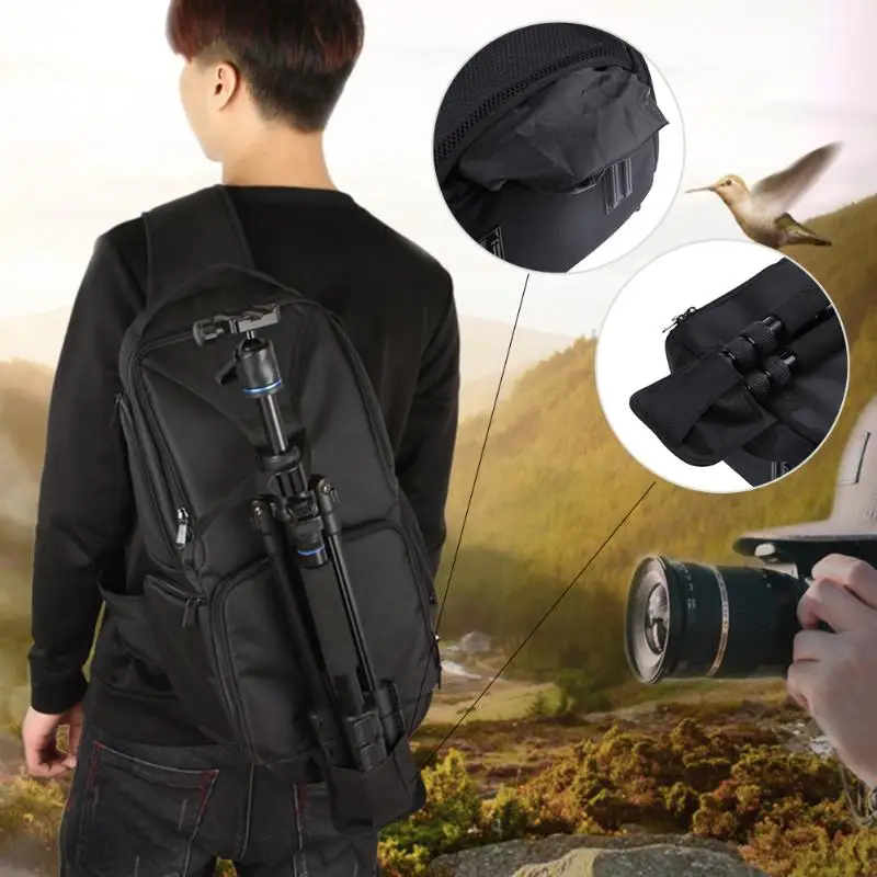 ALLOET Водонепроницаемый Многофункциональный цифровой SLR DSLR камера видео сумка слинг плеча камера рюкзак W/дождевик для Nikon Canon