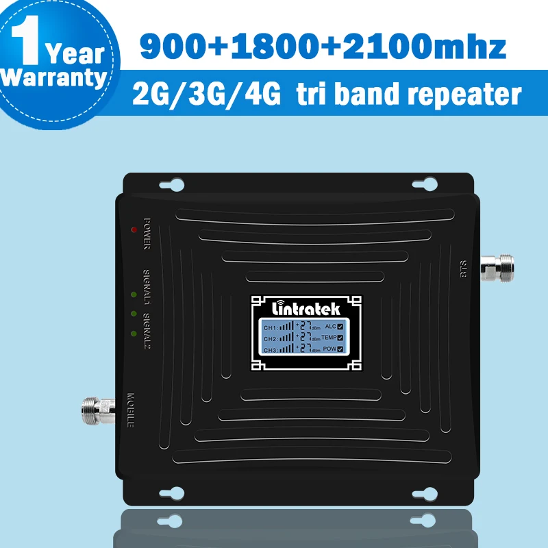 Lintratek 2 г 3g 4G мобильный телефон Сотовая связь усилитель сигнала GSM 900 + DCS 3 1800 мГц