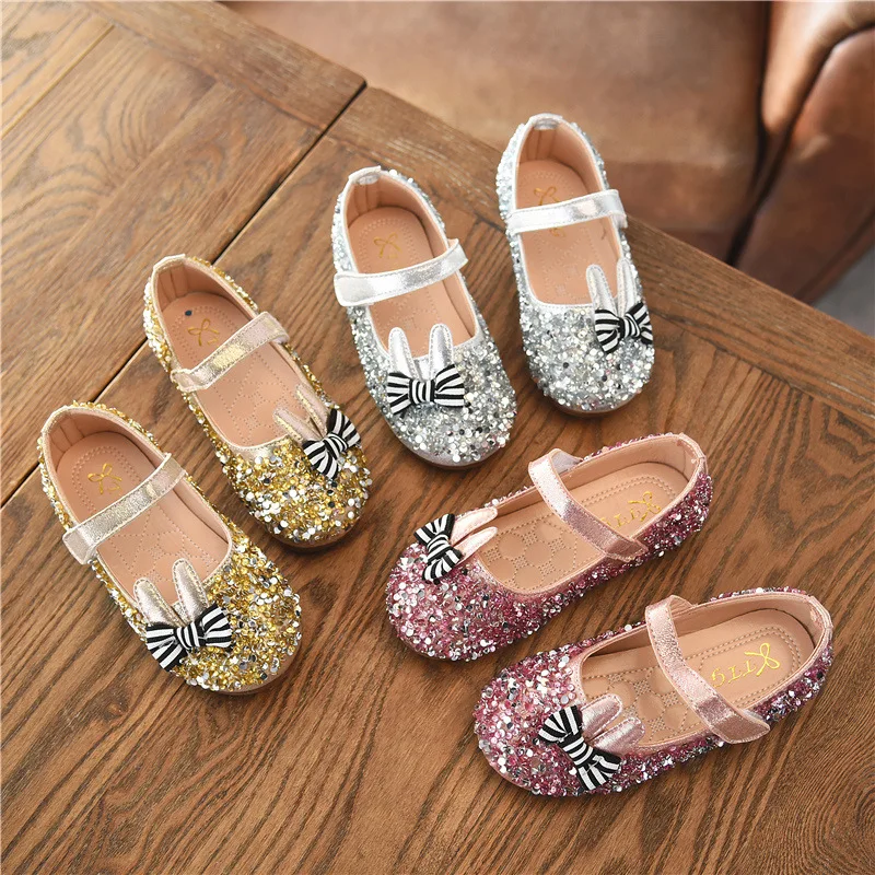 2018 new spring and autumn children's Doudou shoes water drill dance