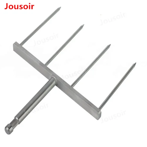 Film and television stainless steel four fork foam plate video hooks rice pineapple needle CD50 T06 | Электроника