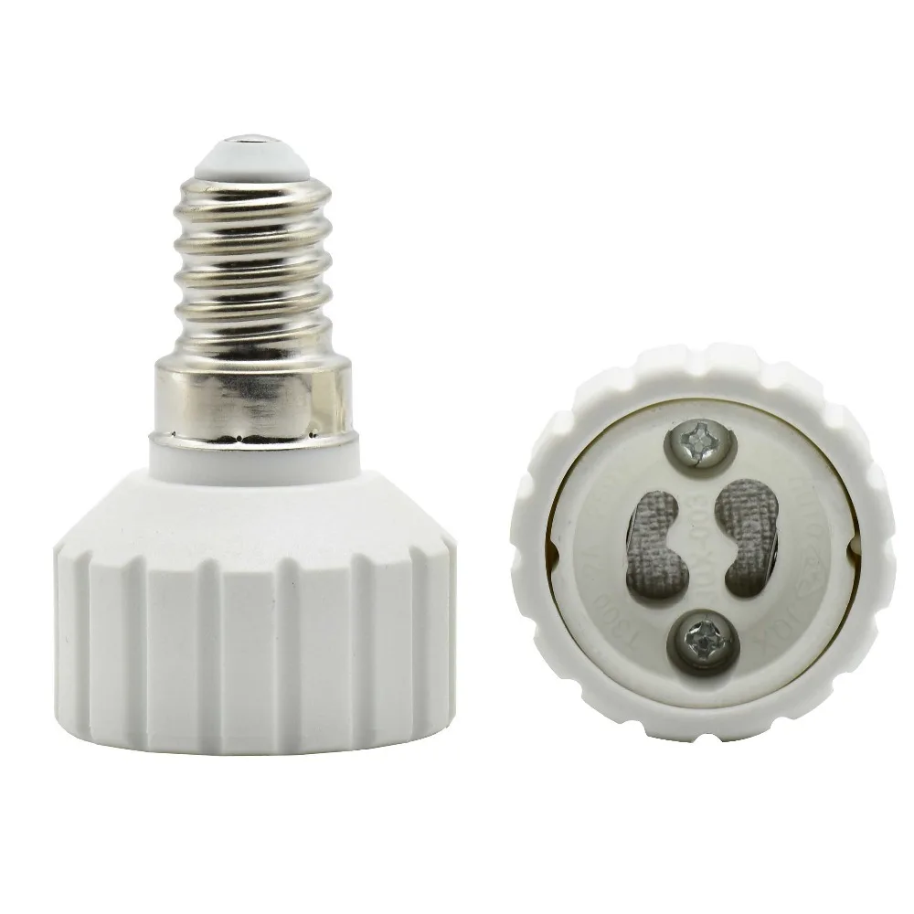12 шт. галогенные патроны для светодиодсветильник ламп GU10 E14|lamp holder converters|e14 to gu10gu10