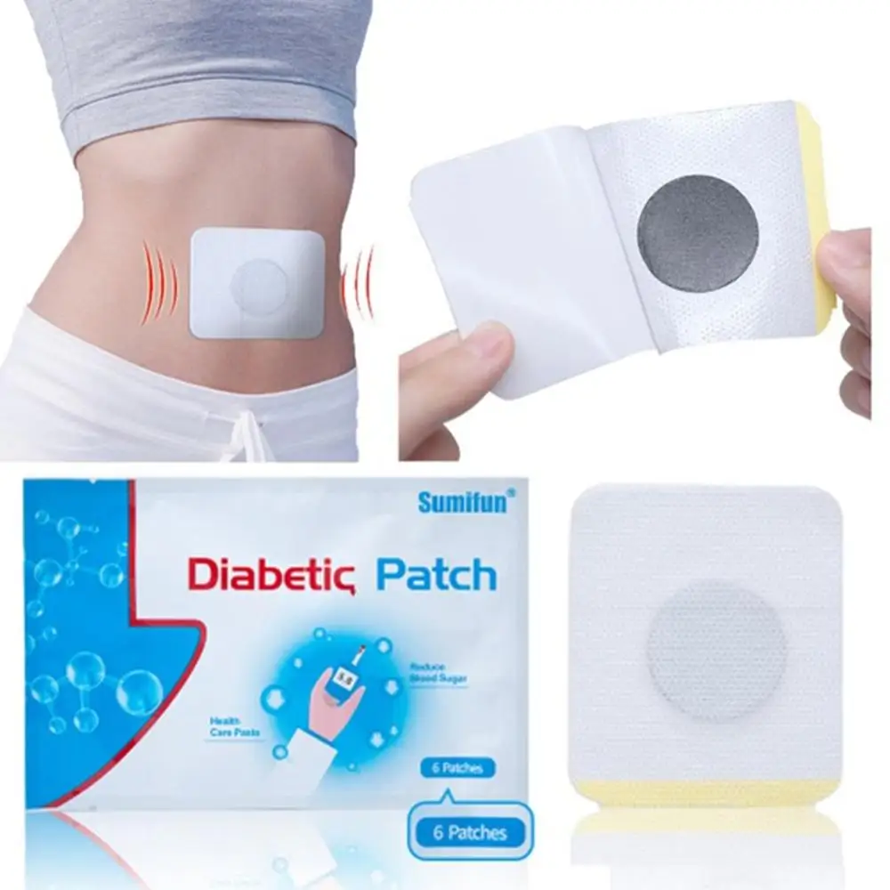 

6 Pcs/Bag Diabetic Patch Stabilizes Blood Sugar Balance Blood Glucose Patch Natural Herbs Content Diabetes Plaster Patch