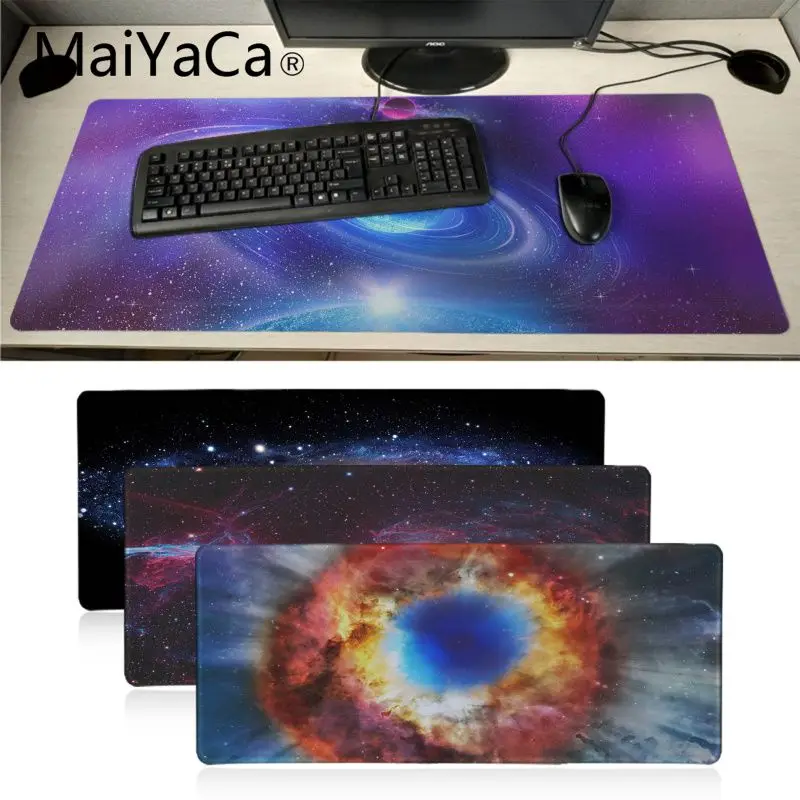 

Maiyaca Nebula Artwork Gamer Soft Mouse Pad Large Gaming Mouse Pad Lockedge Mouse Mat For Laptop Computer Keyboard Pad Desk Pad
