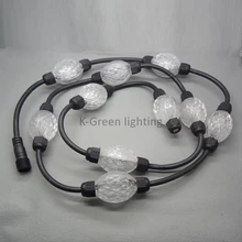 500X DMX512 D35mm 360 градусов форму эллипса 3D эффект светодио дный хрустальный шар крышка программируемый светодио дный мяч занавес дисплей