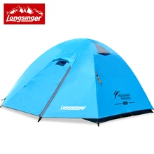 Longsinger Ultra light 3 4 double layer aluminum rod professional outdoor font b camping b font