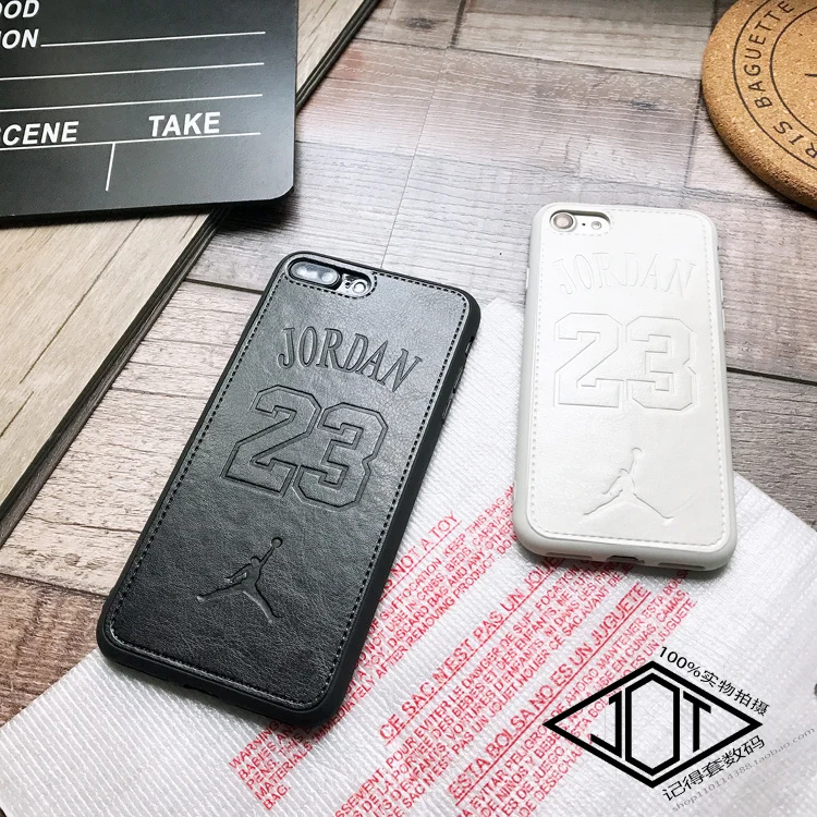Sports Nba Air Jordan 23 Phone Cover case for iphone X XS MAX XR 10 8 7 6 6S PLUS Soft Luxury Leather Couple Cases Coque Capa