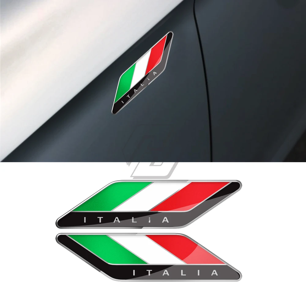 Наклейки для авто Aprilia Ducati Suzuki Yamaha Honda Kawasaki 3D наклейки с итальянским флагом из