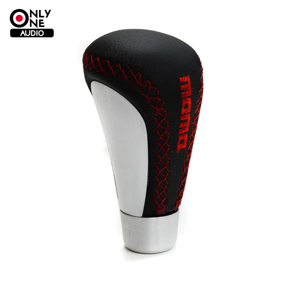 אודיו רק אחת momo האוניברסלי אלומיניום Shift Knob רכב Gear Shift Knob Shift מנוף Knob Shift מקל הילוכים ידניים