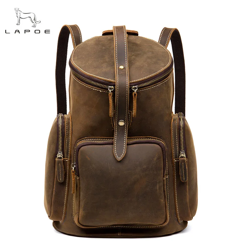 Женский рюкзак Crazy Horse винтажный кожаный из натуральной кожи|laptop rucksack|rucksack brandbrand