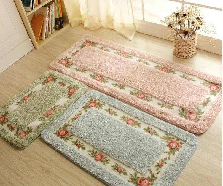 

Pastoral Floor Carpet Living Room Bedroom Carpet Area Rug Anti-slip Floor Mat Bathroom Carpet Mat Kitchen Mat Home Textile