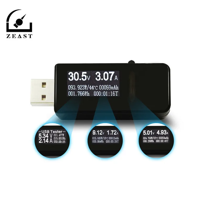 7 в 1 USB Тестер Цифровой DC Ток Напряжение емкость детектор мощности Банк питания зарядное устройство индикатор детектор Банк питания зарядное устройство в