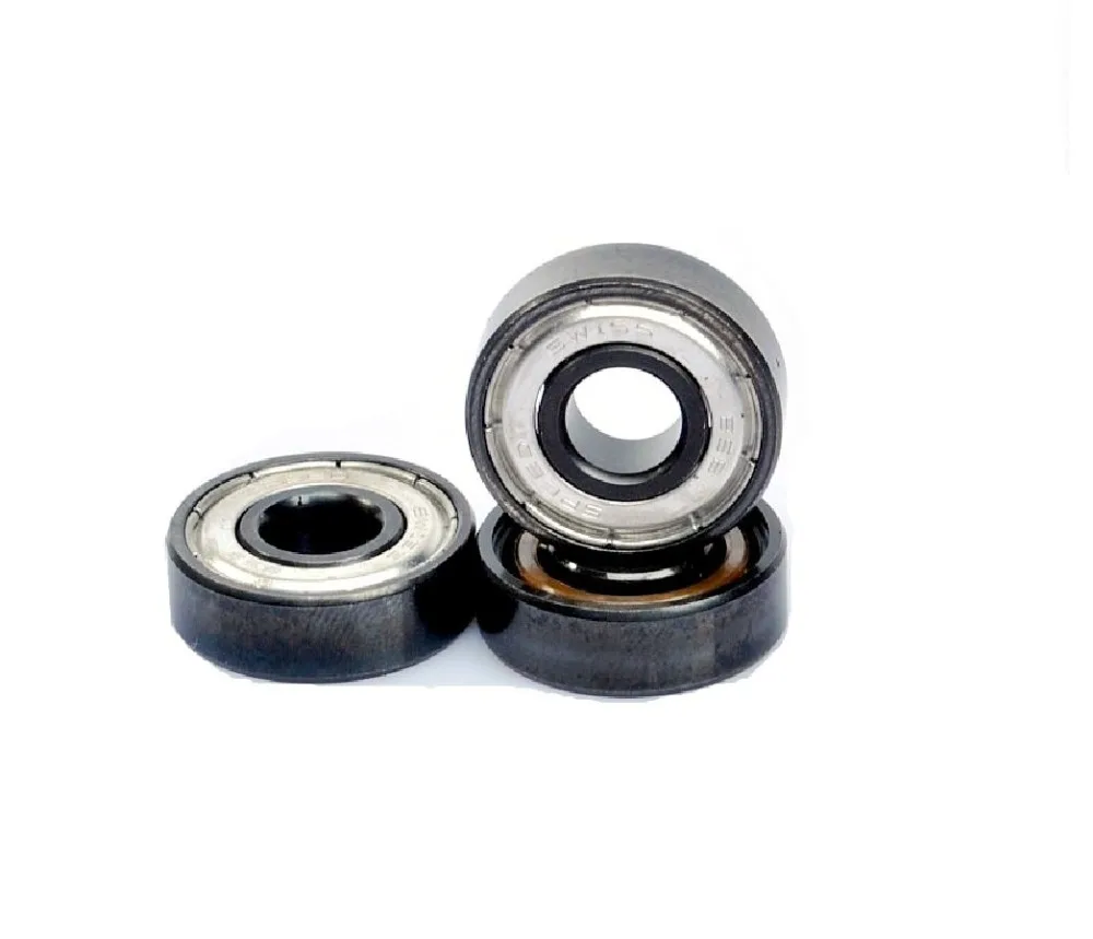 FreeShipping Black Ceramic inline speed skate bearings 608 FreeLine