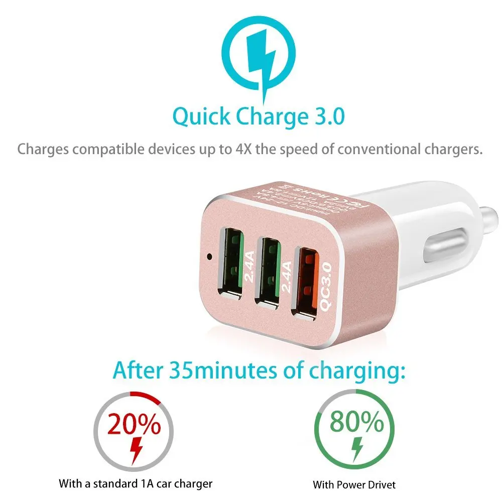 QC3.0 liujiang 3 usb الناتج شاحن سيارة تهمة سريع آيفون 6 ثانية 6 زائد لسامسونج s6 s5 s4 الهواتف النقالة وأقراص QC3.0 liujiang 3 usb الناتج شاحن سيارة تهمة سريع آيفون 6 ثانية 6 زائد لسامسونج s6 s5 s4 الهواتف النقالة وأقراص