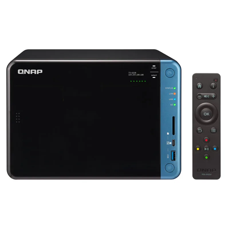 Nas QNAP 4G 6 bay nas сервер nfs облачное хранилище для сети 3 года гарантии|Сетевые