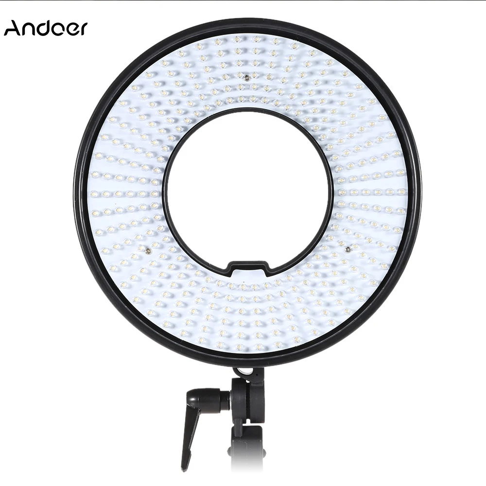 Andoer 300 LED Video Light Selfie Ring Light Ring