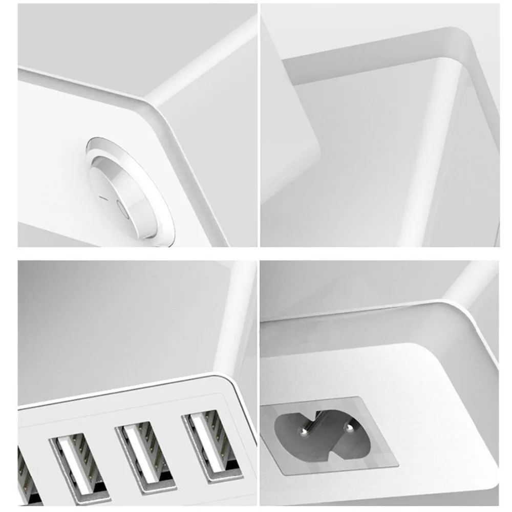 Dyalis EU/US/UK/AU 10 Порты и разъёмы USB Зарядное устройство 5 В 10A 50 Вт Wall быстрая зарядка