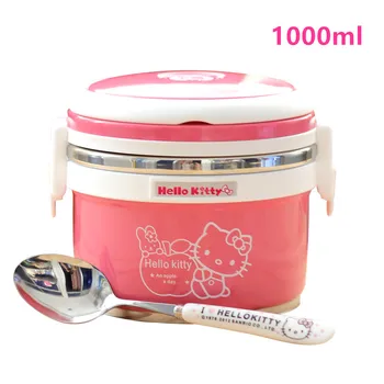 

Thermos Lunch for Soup kids thermos mug Food Storage Container 1000ml with spoon Portable Stainless Steel 304 Thermal Lunch Boxs