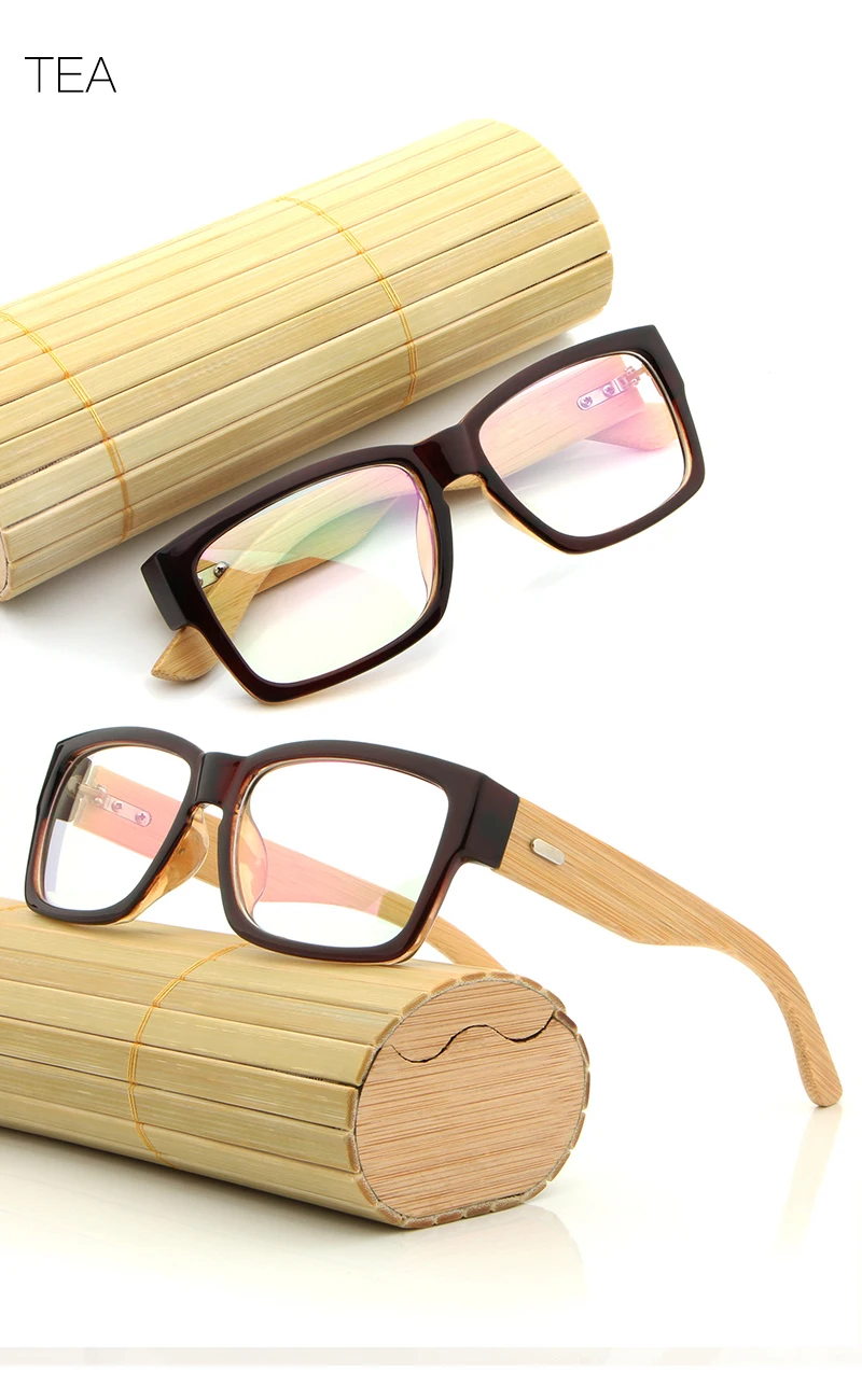 Прямоугольник Деревянный оправы для очков мужские бамбуковые очки оправа очки считывающий оптический оправа для очков Gafas de sol mujer