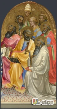 

Canvas Prints (San Benedetto Altarpiece) by Lorenzo Monaco home decor high quality painting printing Religion-241 (16*32 inch)