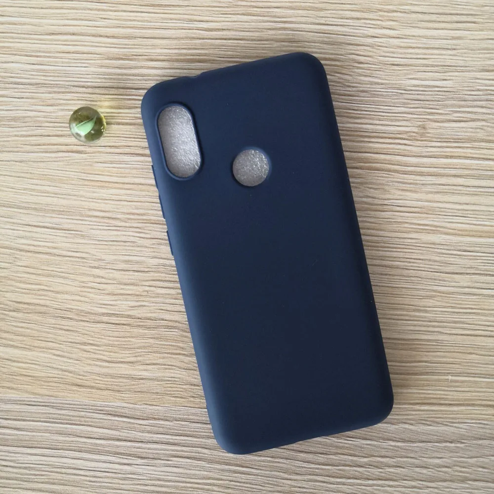 Чехол для Xiaomi Redmi Note 5 Global матовый яркий однотонный силиконовый мягкий чехол из
