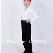 Новое поступление, костюмы для бальных танцев с бриллиантами и стразами, цвета: синий, белый, черный, для мальчиков, современные костюмы для латиноамериканских танцев, танцевальный костюм для мальчиков