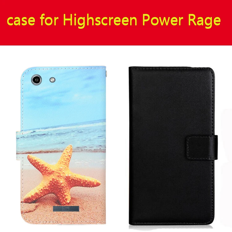 Чехол-книжка для Highscreen Power Five Max Ice Evo Rage кожаный противоскользящий с