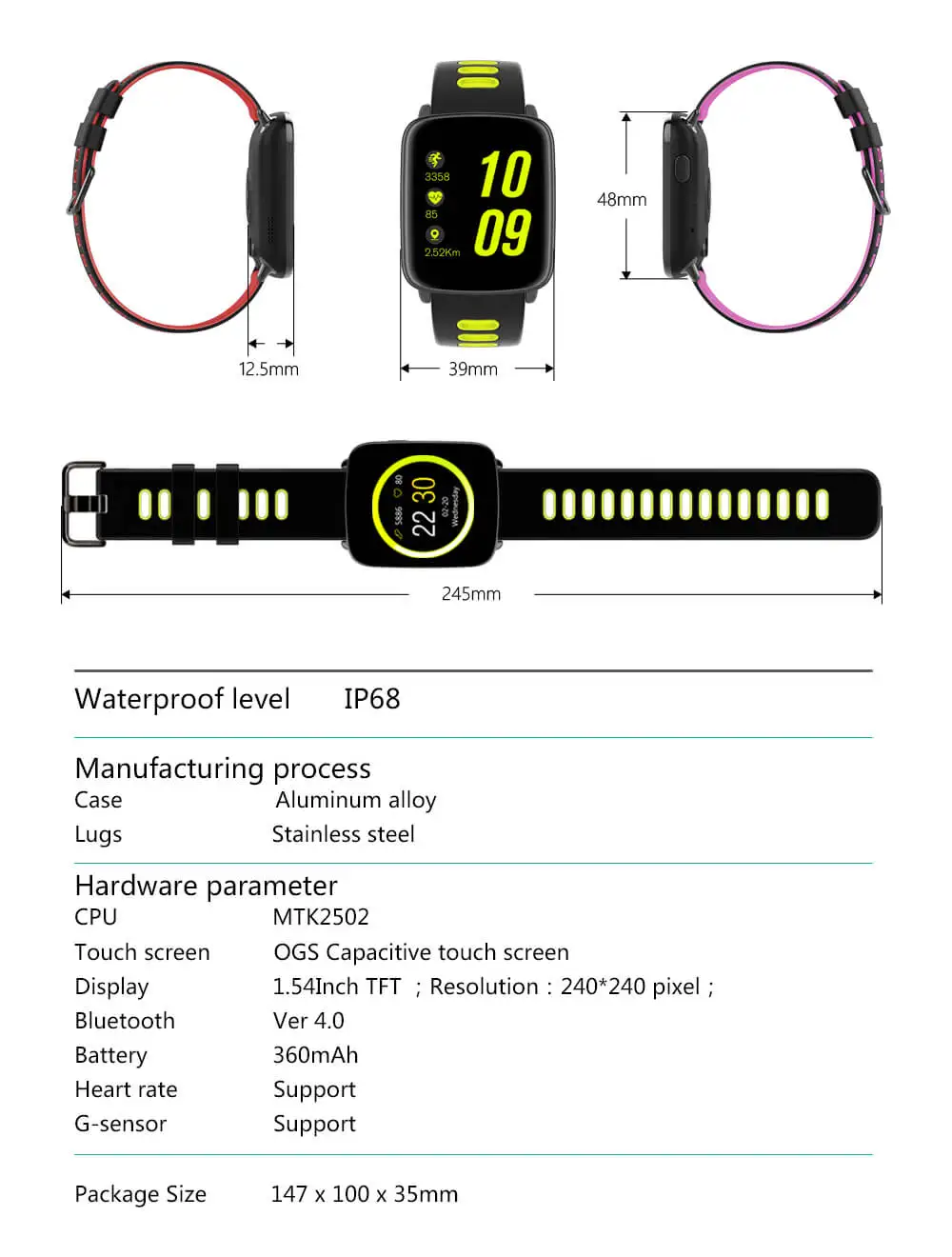Makibes GV68 Smart Sports Watch (18)