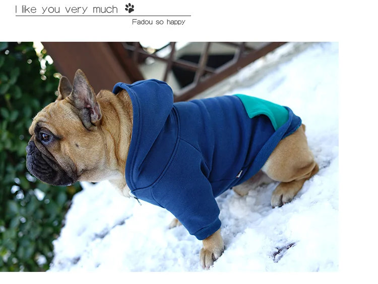 Лоскутная Одежда для собак зимняя одежда для домашних животных для собак французский щенок бульдога костюм ватм Pet курта для Собак Мопс хлопчатобумажная одежда для домашних питомцев