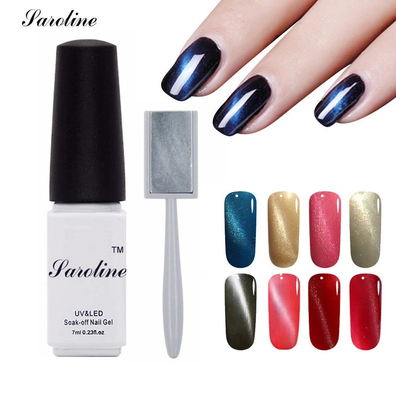 Saroline Magnetic 3D Cat Eyes Gel font b Polish b font 7ml UV Gel font b