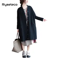 Большие размеры женские пальто осень зима женская одежда 5XL 6XL корейский стиль плюс размер твист черный ультра большие длинные парки