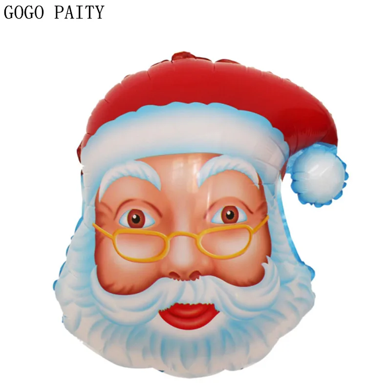 

GOGO PAITY Free Shipping Hot Santa Claus head aluminum balloon ball children's toys balloon wholesale