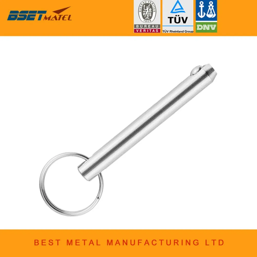 

BSET MATEL Stainless Steel 316 Marine Grade 10mm Quick Release Ball Pin for Boat Bimini Top Deck Hinge Marine Boat