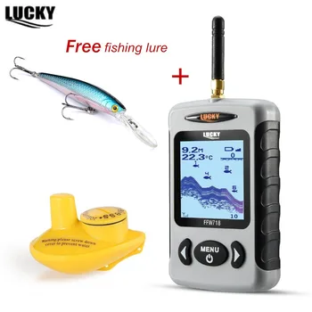 

Underwater Detector Sonar Fish Finder Marine Alarm FFW718 Wireless Findfish for Fishing range 120m Depth 45m Lucky Sonar Finder