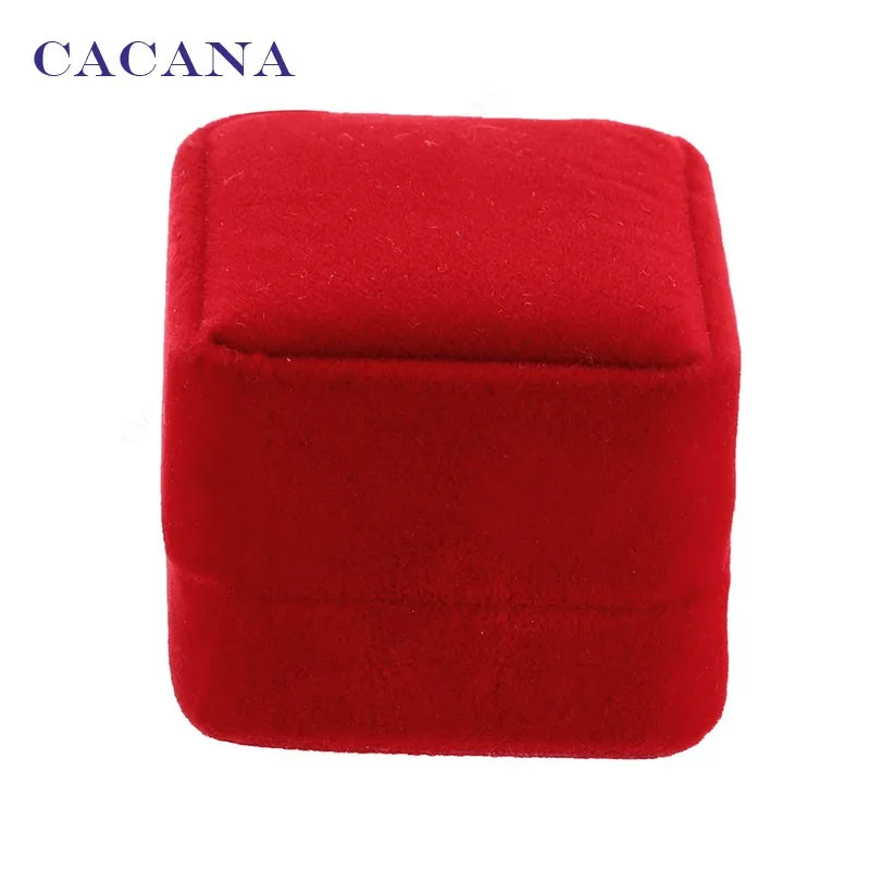 CACANA ювелирные изделия хорошего качества упаковочный чехол футляр для колец серьги переноски подарочная коробка